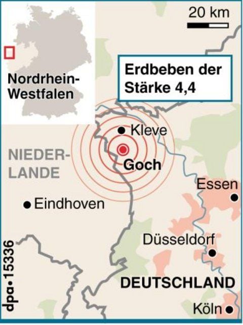 Erdbeben am Niederrhein (GRAFIK: DPA)