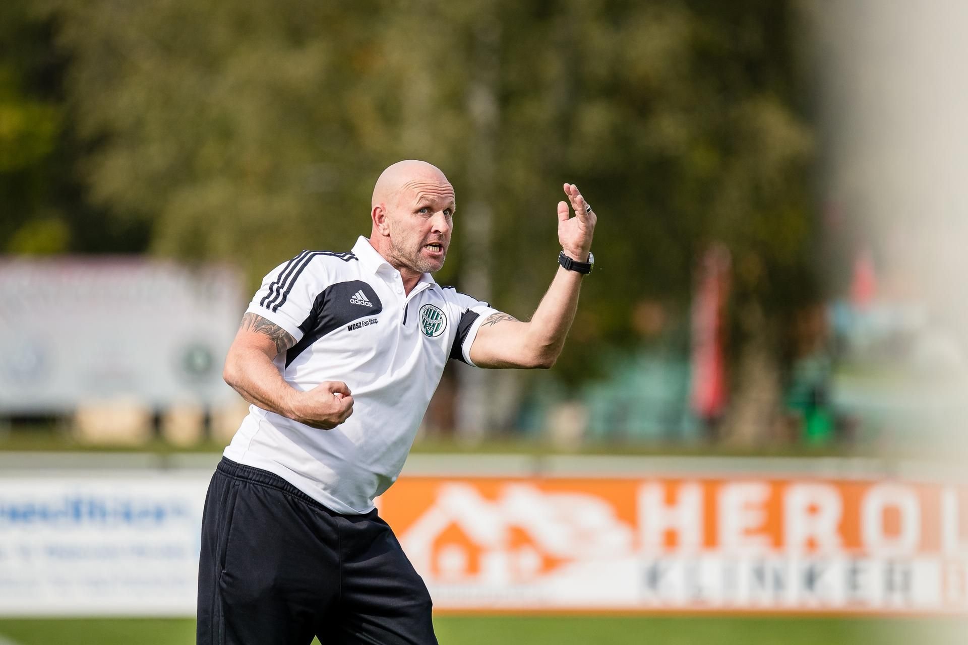 Mike Sadlo, hier 2018 als Trainer von Union Sandersdorf.