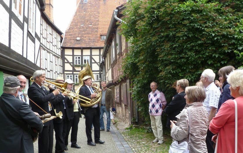 Musiker und Publikum finden sich beim „Jazz in der City“.