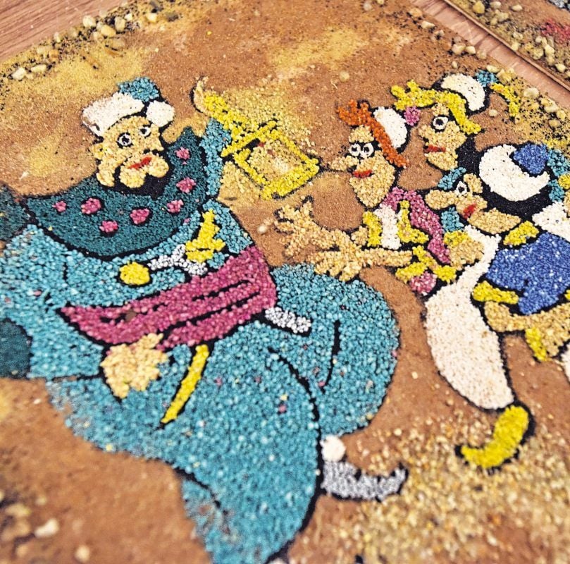 Die Sandpaintings der Familie Kunzmann waren ein Hingucker.