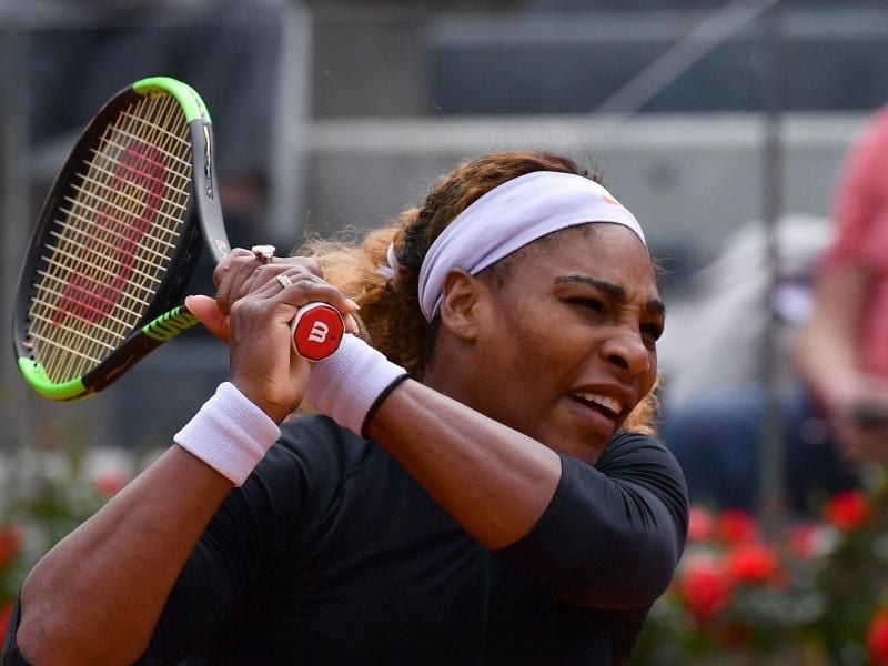 Serena Williams gab beim Turnier in Rom auf. Foto: Alfredo Falcone/Lapresse via ZUMA Press