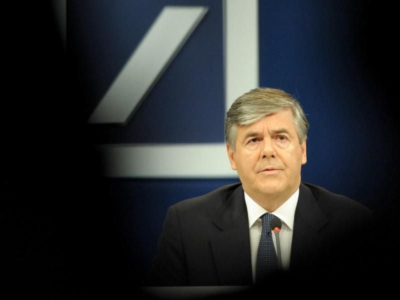 Josef Ackermann, damaliger Vorstandsvorsitzender der Deutschen Bank. Foto: Boris Roessler/Archiv
