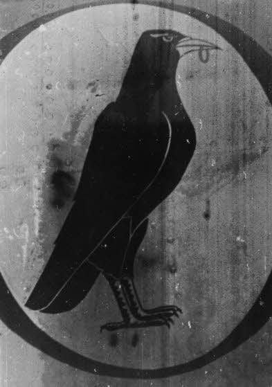 Der Merseburger Rabe war das Wappentier der Fliegergruppe des Kampfgeschwaders 153.