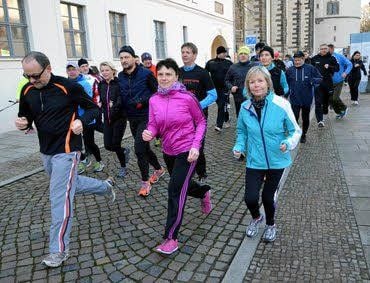 Insgesamt waren beim Wittenberger Neujahrslauf 110 Teilnehmer am Start.