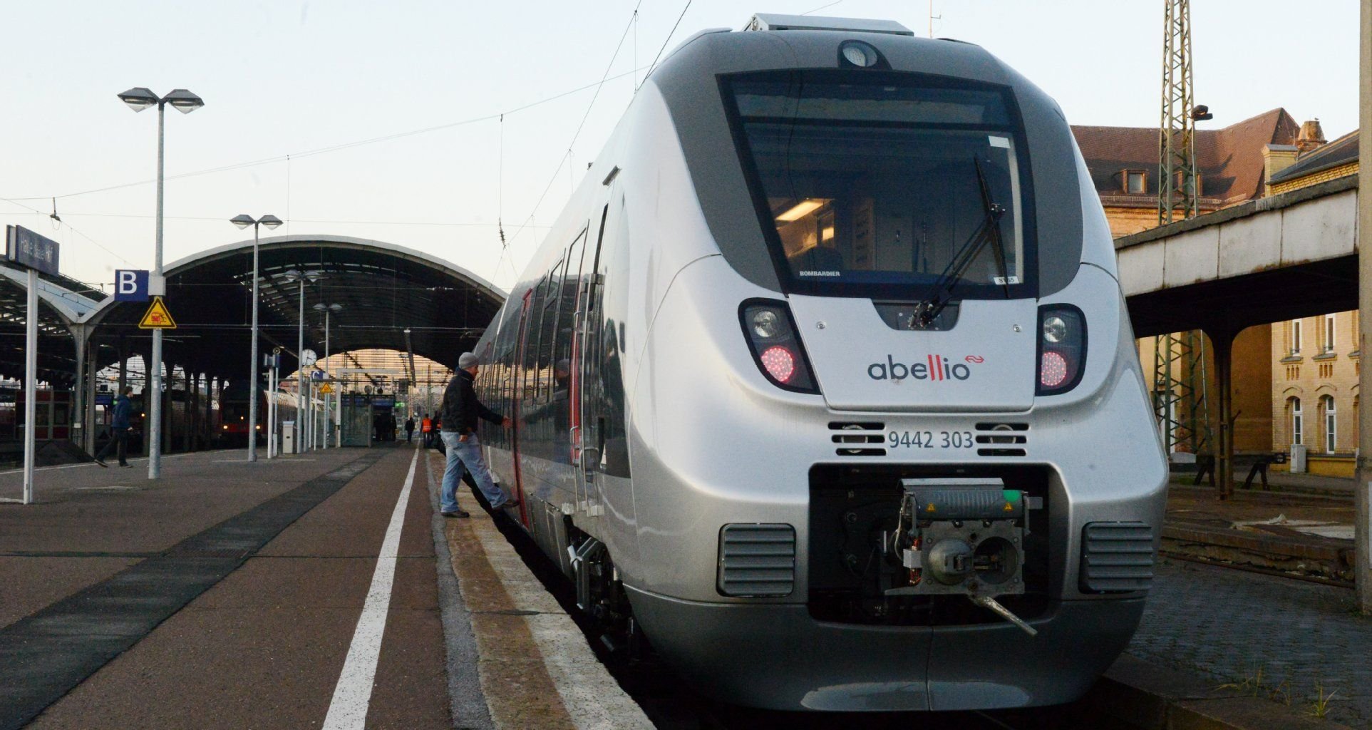 Der Bahnanbieter Abellio hat am Dienstag seine neuen Fahrzeuge erprobt.