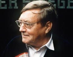 Rudolf Augstein (1923 bis 2002), Herausgeber des Hamburger Nachrichtenmagazins «Der Spiegel», im Jahr 1993 (Foto: dpa)