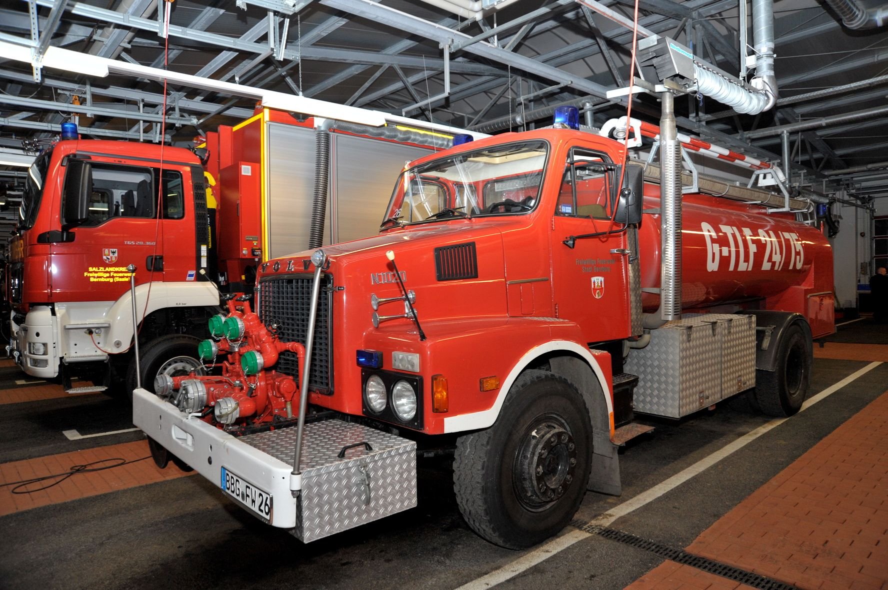 Für dieses im Jahr 1978 gebaute Volvo-Feuerwehrauto soll es bereits mehrere Interessenten geben.
