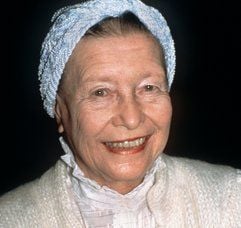 Die französische Schriftstellerin und Frauenrechtlerin Simone de Beauvoir, hier im Jahr 1982, wurde am 9. Januar 1908 in Paris geboren und starb ebendort am 14. April 1986. Zu ihren bekanntesten Werken zählt «Das andere Geschlecht» (1949). (Foto: dpa)