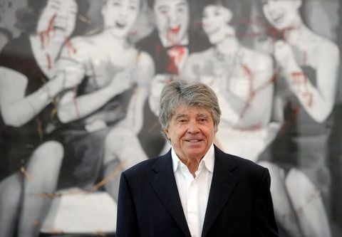 Frieder Burda steht in Baden-Baden im Museum Frieder Burda vor dem Werk «Party» aus dem Jahr 1963 von dem Künstler Gerhard Richter (FOTO: DPA)