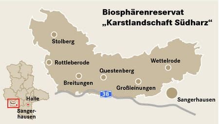 Biosphärenreservat «Karstlandschaft Südharz».