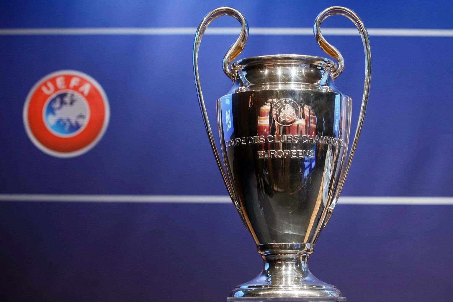 Die Trophäe der Champions League.