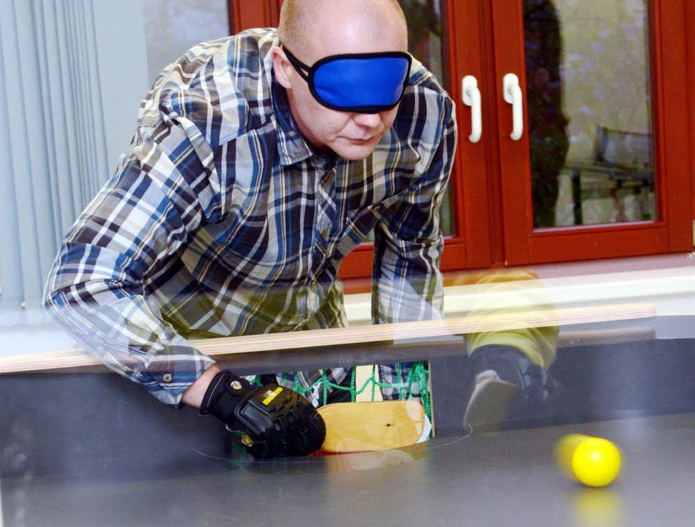 Tischtennis für Blinde