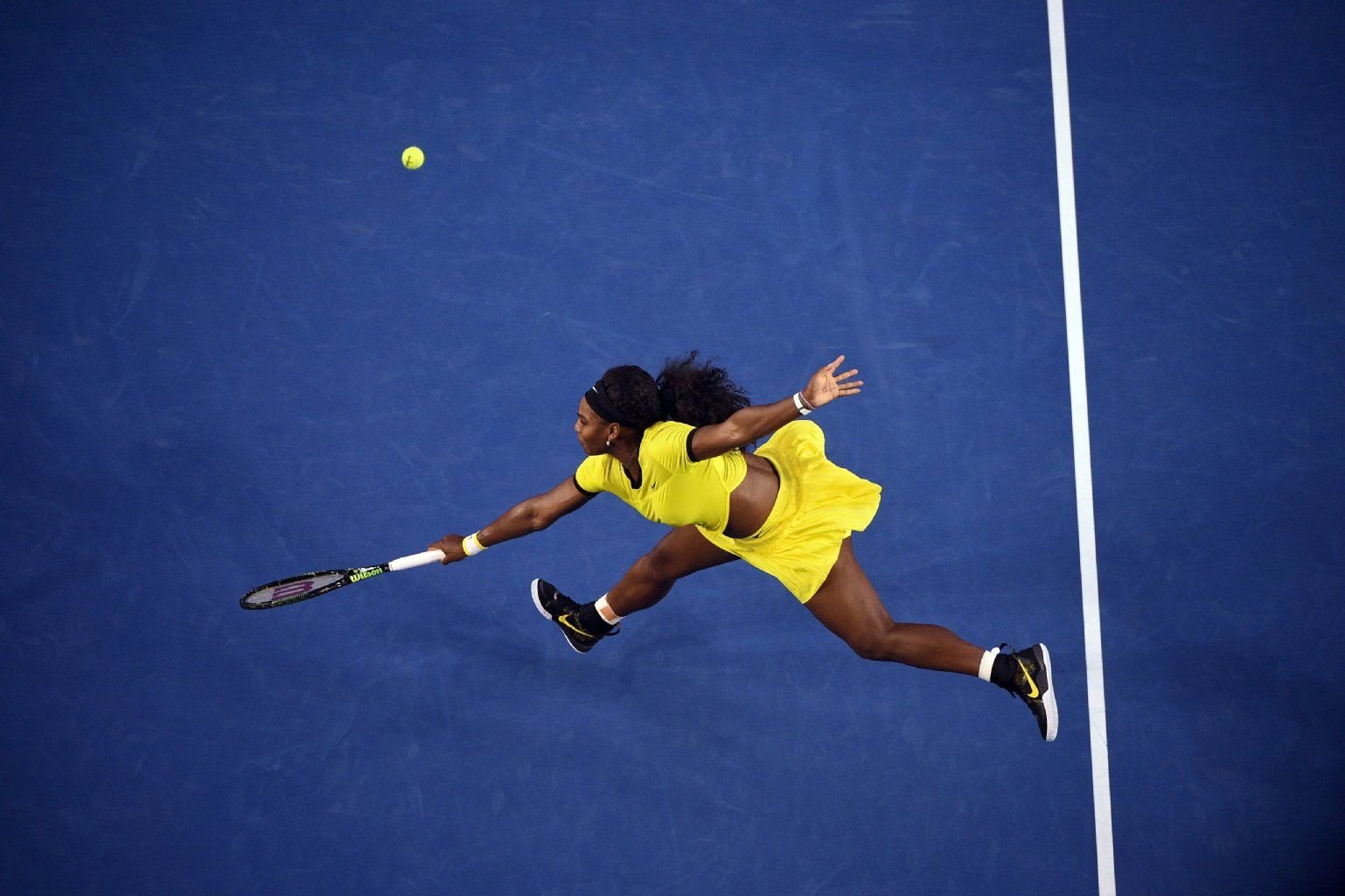 Serena Williams beim Finale der Australian Open gegen Angelique Kerber.