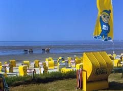 Blick aufs Wattenmeer: In Cuxhaven ist der Sandstrand insgesamt zwölf Kilometer lang. (Foto: dpa)