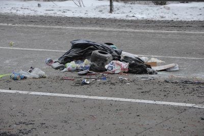 Unfallstelle (FOTO: ANDREAS STEDTLER)