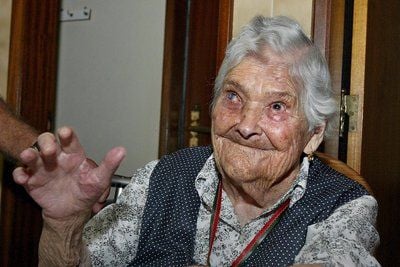 Maria de Jesus, hier auf einem Foto vom 7. September 2008, ist als ältester Mensch der Welt im Alter von 115 Jahren gestorben. (FOTO: DPA)