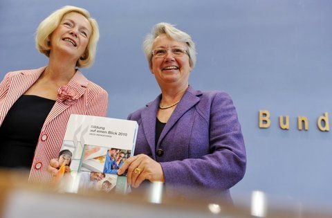 Annette Schavan (re.) und Johanna Wanka (beide CDU)