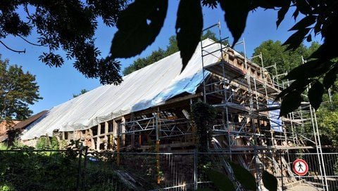 Restaurierung des Saalhorn in Halle