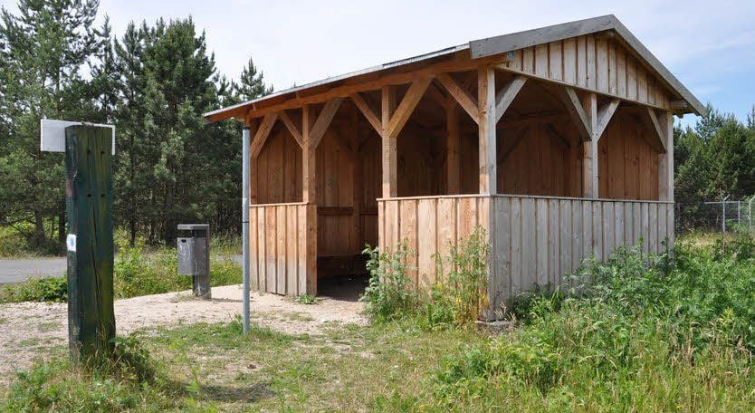 In dieser Hütte geschah damals die Tat.