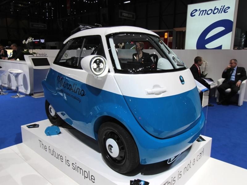 Als Microlino soll die elektrische Neuauflage der Isetta ab Ende 2017 für rund 10 000 Euro zu haben sein. Foto: Thomas Geiger