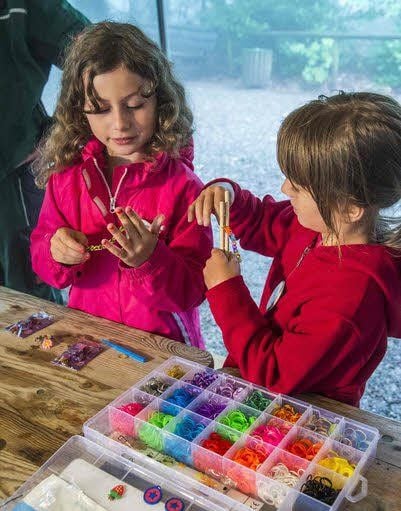Bastelspaß für Kinder gab es auch.