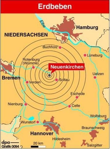 Erdbeben in Norddeutschland (Grafik: dpa)