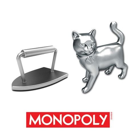 Der Hersteller des fast 80 Jahre alten Brettspiel-Klassikers «Monopoly» ersetzt die Bügeleisen-Spielfigur nach einer Online-Abstimmung durch eine kleine silberne Katze. (FOTO: DPA)