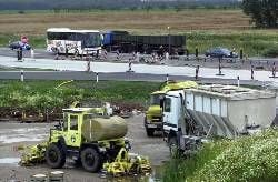 Baumaschinen an einer Straßenbaustelle. Diebstahl auf dem Bau hat Konjunktur. (Foto: Archiv)