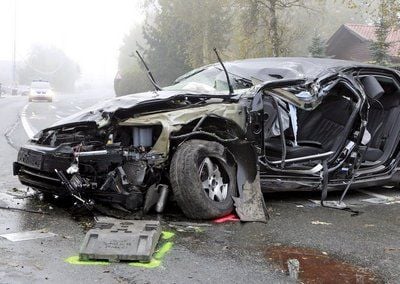 In diesem Wagen starb Jörg Haider. (Foto: dpa)