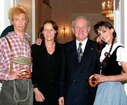 Bundespräsident Johannes Rau und seine Frau