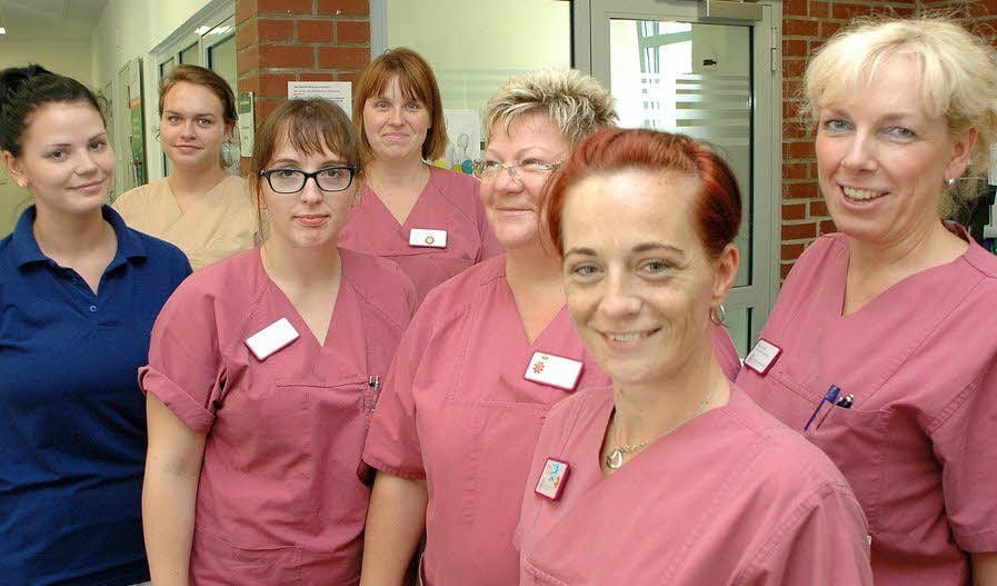 Brita Kotte (r.) und ihr Team von der Notaufnahme im Diakonissenkrankenhaus