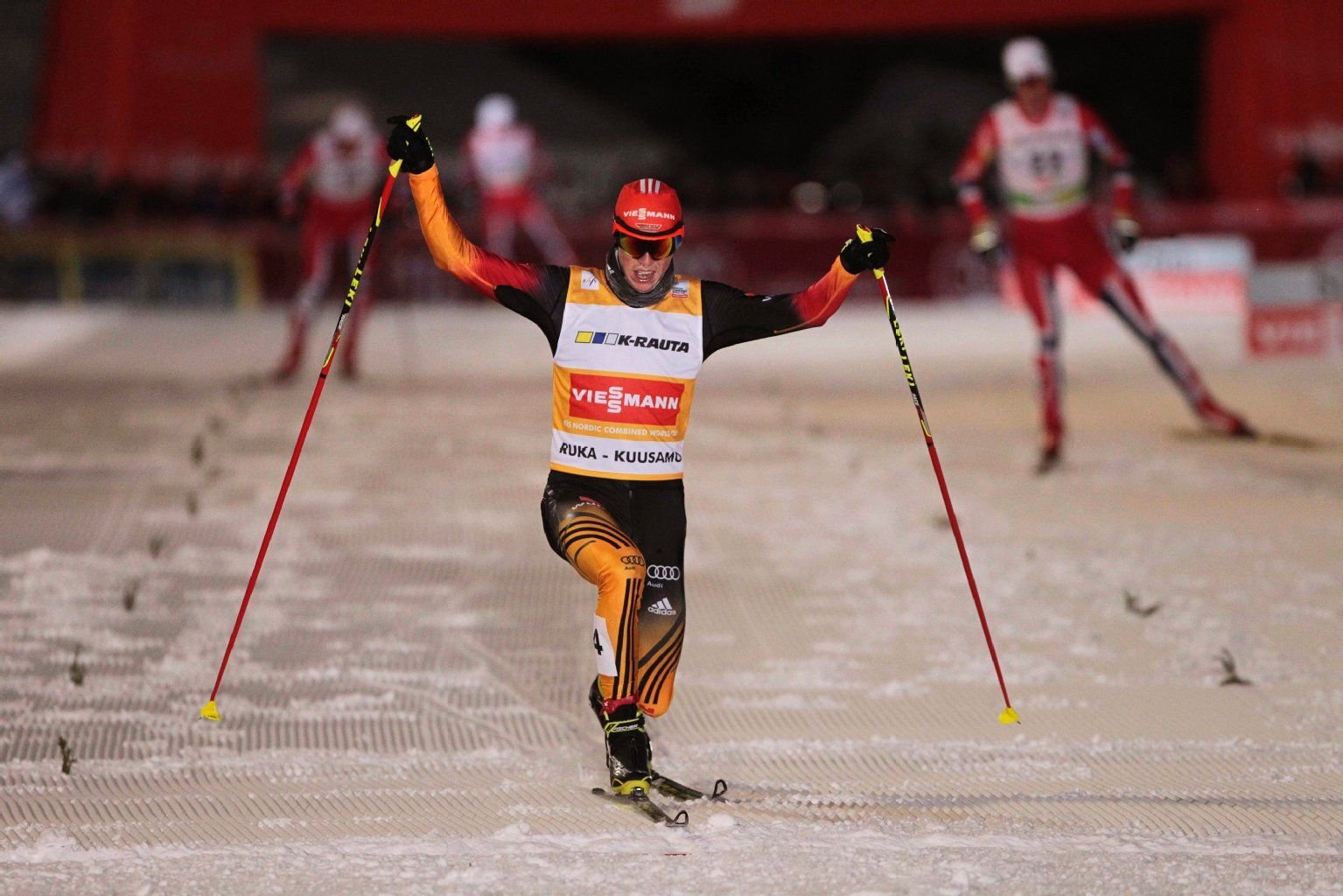 Eric Frenzel beim Zieleinlauf