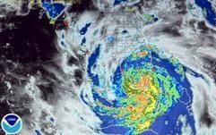 Satellitenbild vom Hurrikan «Katrina» (Foto: dpa)