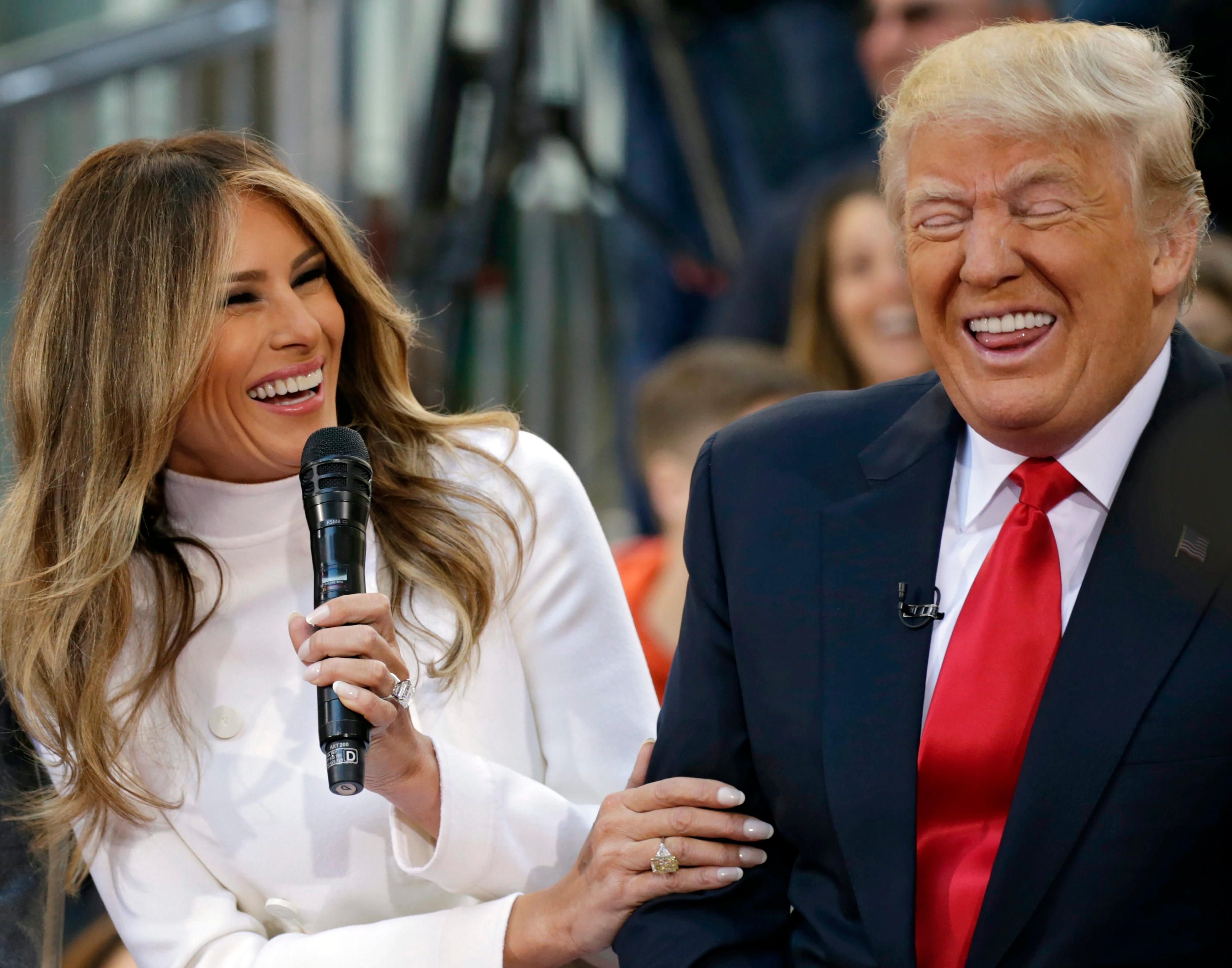 Donald Trump mit seiner Frau Melania.