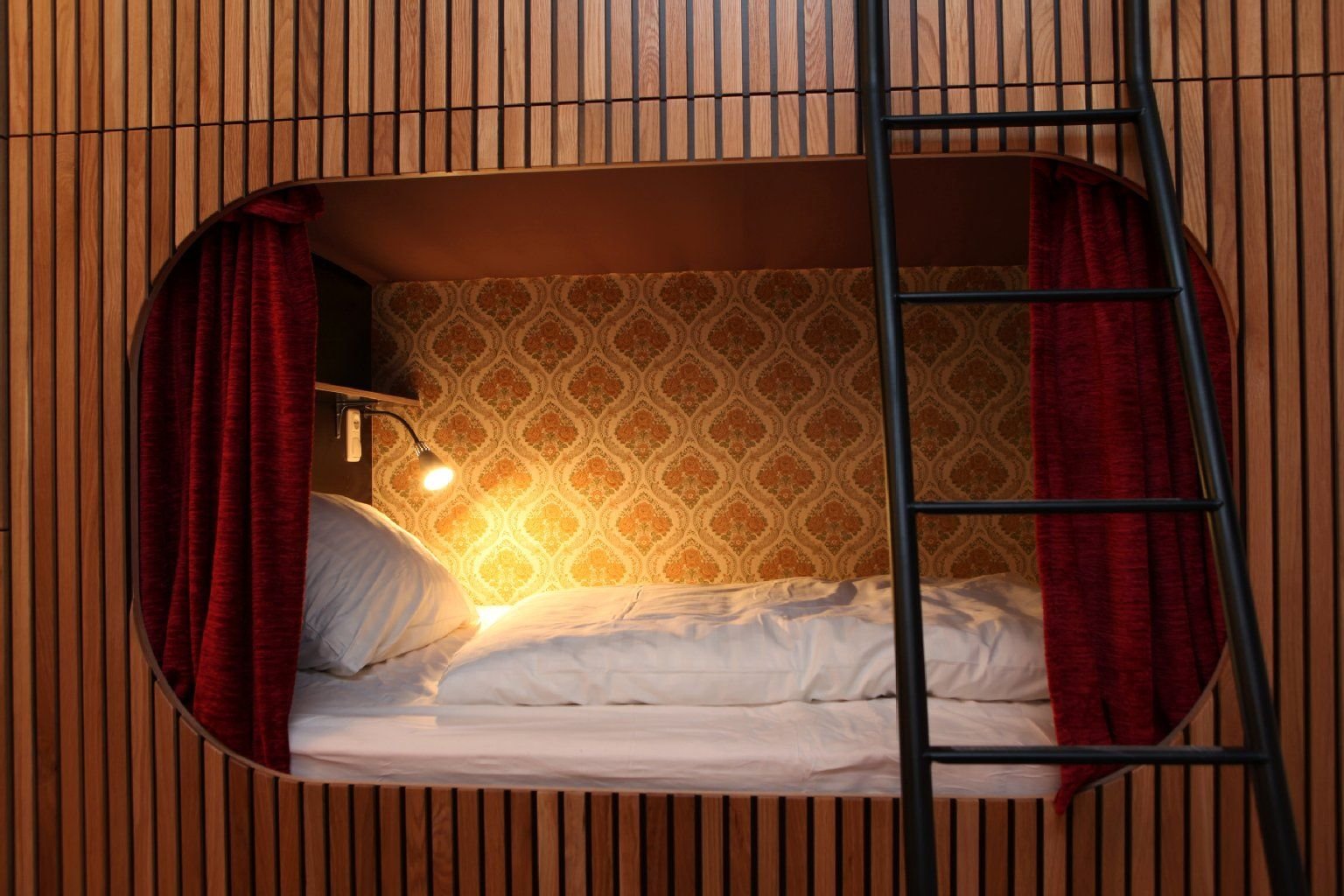 Eine Koje im Kölner Hostel „Die Wohngemeinschaft“.