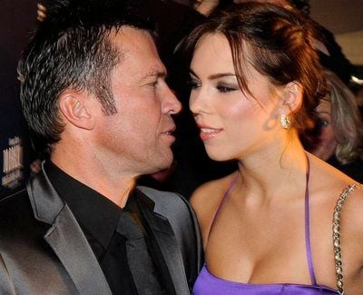 Der ehemalige Fußballspieler Lothar Matthäus und seine Lebensgefährtin, Model Kristina Liliana, aufgenommen am 24.11.2008 in München anlässlich der Verleihung des Laureus Medien Preises 2008 auf dem Roten Teppich. (FOTO: DDP)