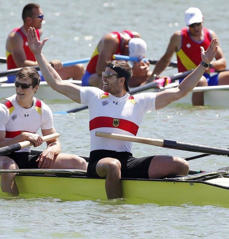 Der EM-Dritte Maximilian Planer (rechts) wird bei der Langstreckenregatta am 30. März in Leipzig seinen ersten Wettkampf im Dress des Bernburger Ruderclubs bestreiten.