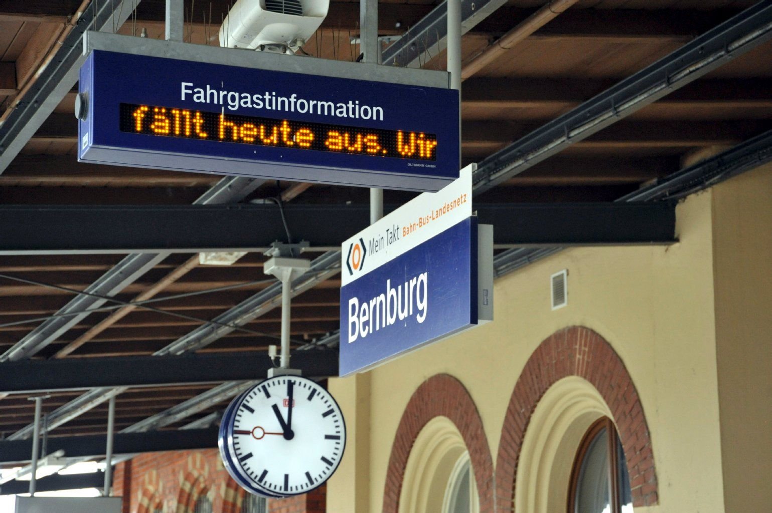 Mehrere Züge sind am Sonntagvormittag in Bernburg nicht gefahren.