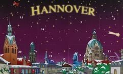 Der neue Adventskalender der niedersächsischen Landeshauptstadt Hannover. (Foto: dpa)