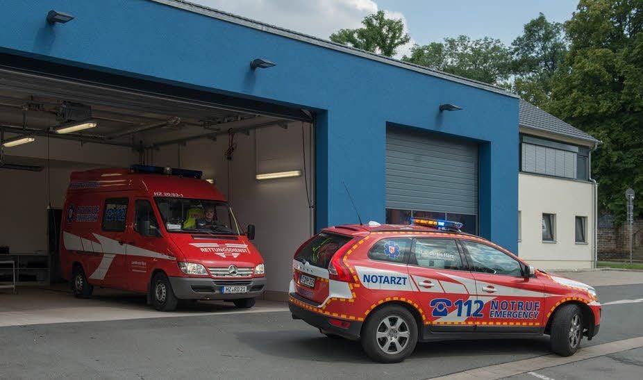 In der Sternstraße in Halberstadt wurde die Rettungswache des Eigenbetriebes neu errichtet.