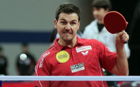 Rekord-Europameister Timo Boll hat sein Auftaktmatch bei den German Open der Tischtennis-Profis in Bremen gegen den japanischen Meister Maharu Yoshimura souverän gewonnen. (FOTO: DAPD)