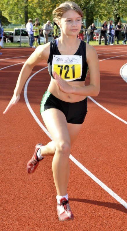 Belana Dietz legte im Sprint die drittschnellste Zeit hin.