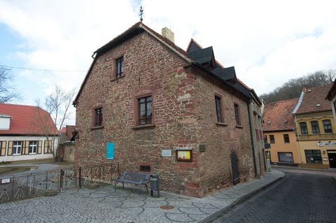 Das Elternhaus des Reformators Martin Luther (1483-1546).
