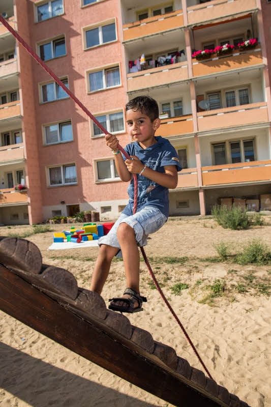 Auf dem Kinderfest standen Hüpfburg, Spielparcours und Bastelstation bereit.