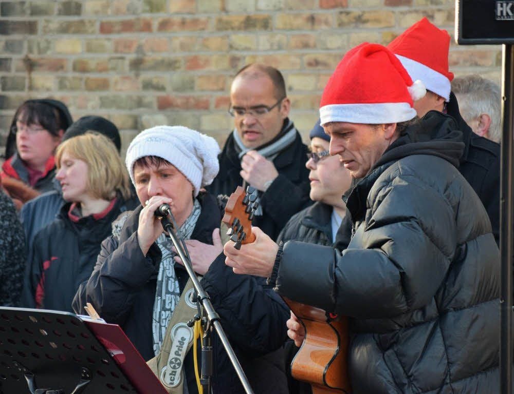 Der Musikzirkel sang in Hoym Weihnachtslieder.