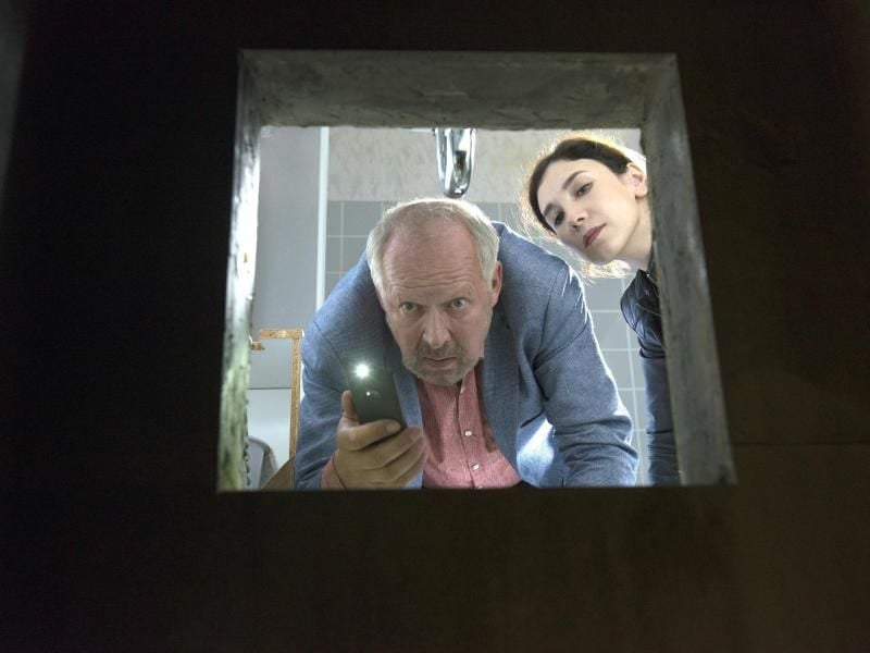 Kommissar Borowski (Axel Milberg) und Sarah Brandt (Sibel Kekilli) stoßen auf einen grausamen Fund. Foto: Christine Schroeder/NDR