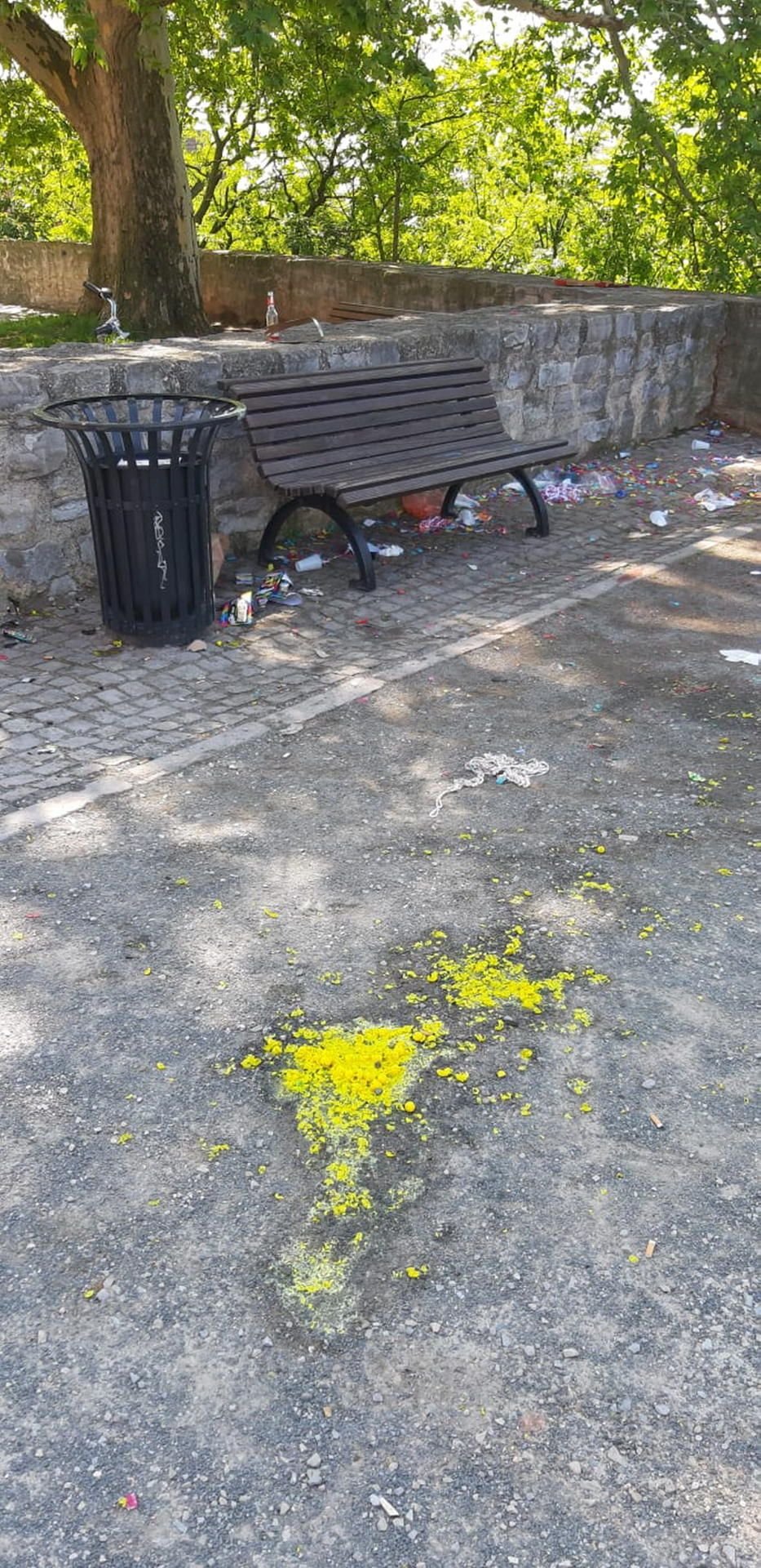 Die vermüllte Aussichtsplattform