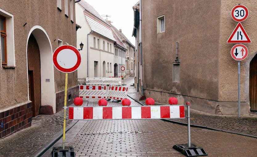 Die Sperrung in der Fischerstraße soll am nächsten Freitag wieder aufgehoben werden.