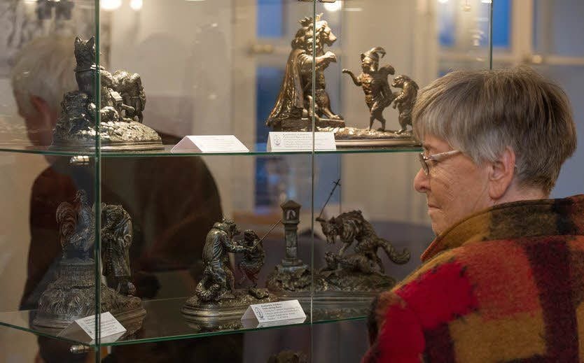 In der Sonderausstellung zum Kunstguss in Mägdesprung werden zahlreiche Tierplastiken gezeigt.