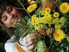 Zum Frauentag gibt es natürlich auch einen großen Blumenstrauß.